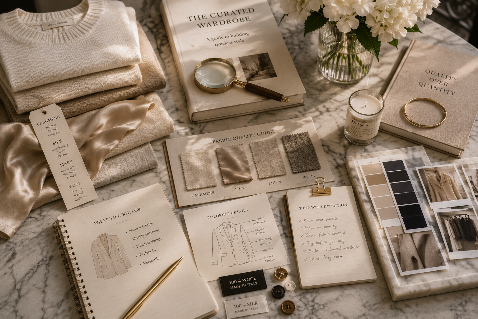 Elegant outfit prepared for an effortless morning
